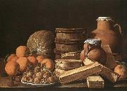 MELeNDEZ, Luis Still-Life with Oranges and Walnuts France oil painting reproduction